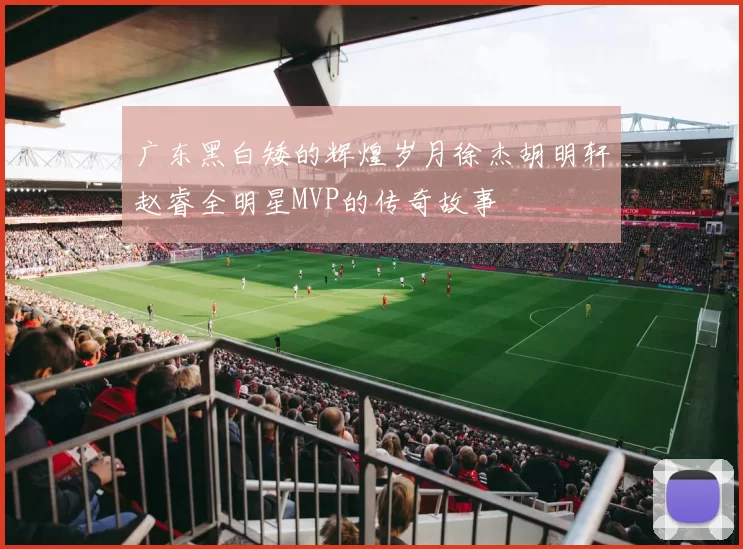 广东黑白矮的辉煌岁月徐杰胡明轩赵睿全明星MVP的传奇故事